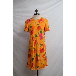 Liz Claiborne Vintage Yellow Flower Dress